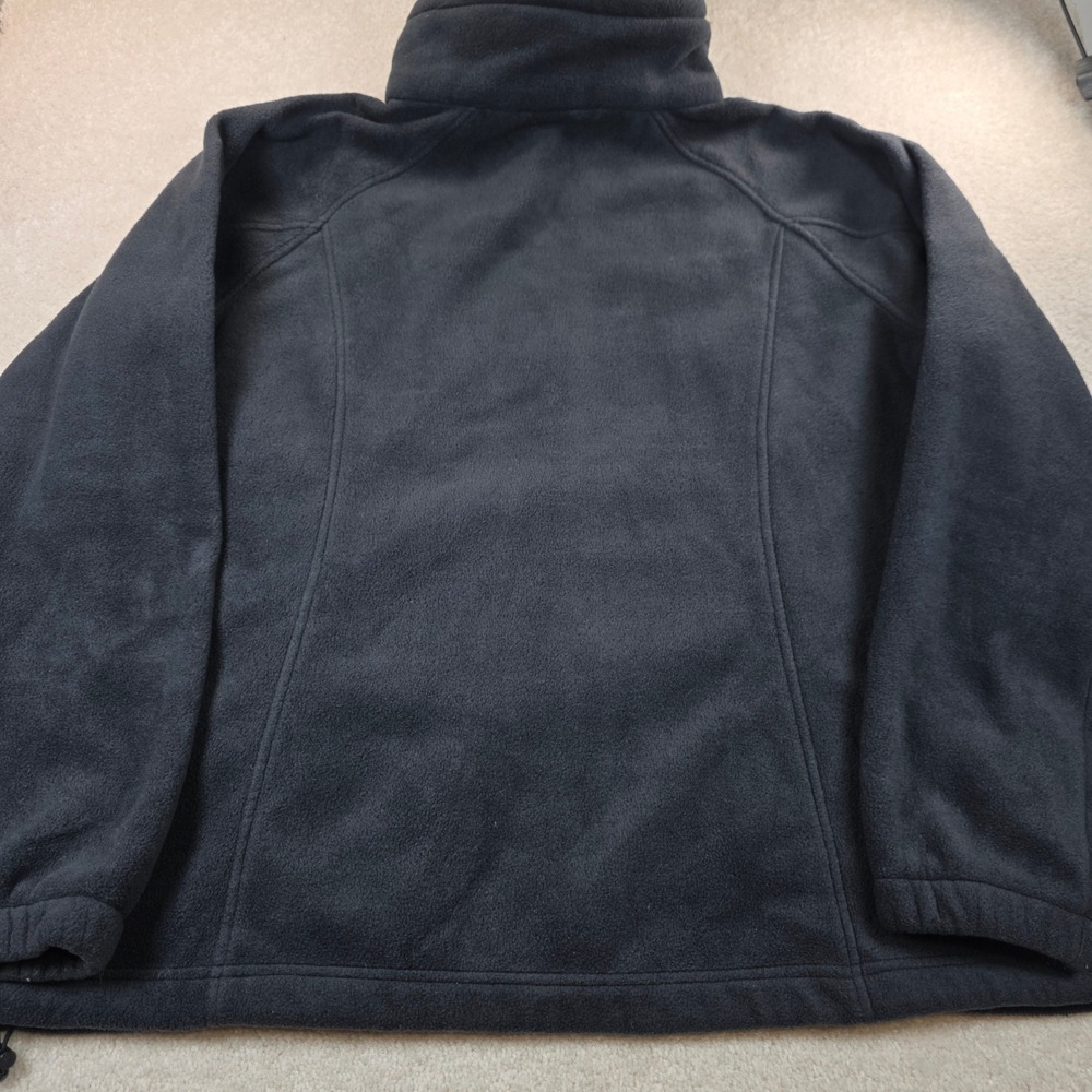 Columbia Benton Springs Fleece Jacket Womens 1X Black Full Zip Mock Neck Outdoor - Picture 9 of 9
